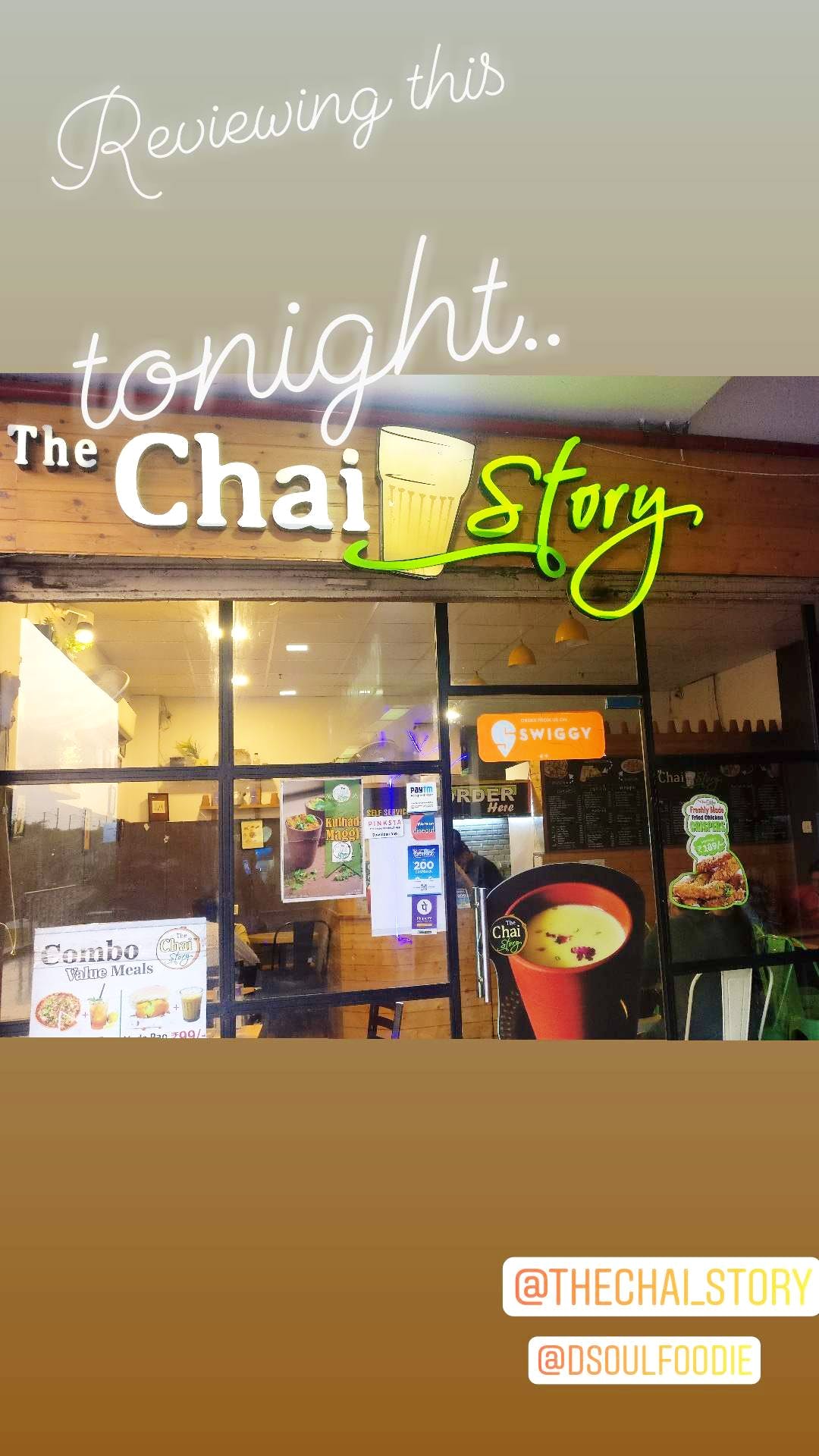 Chai Bina Chain Kahan Hindi Quote Tea Glass Samosa Chutney