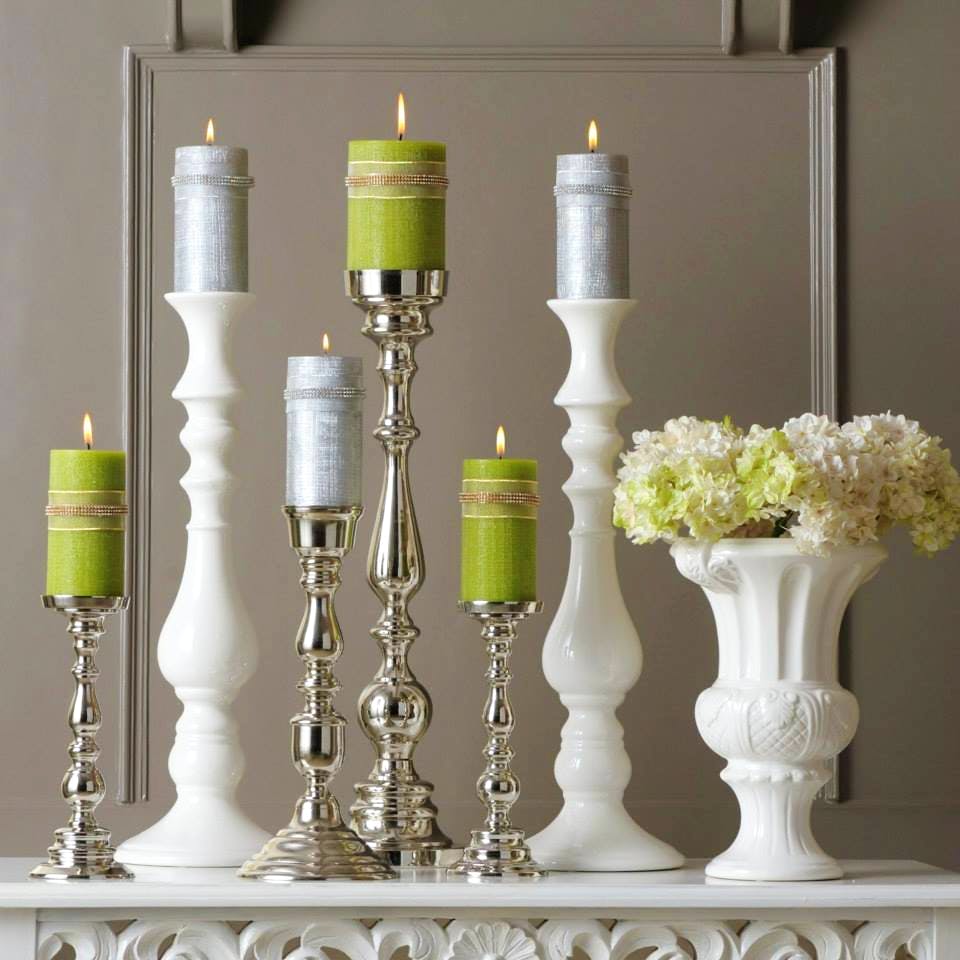 White,Green,Lighting,Yellow,Room,Candle holder,Candle,Table,Material property,Interior design