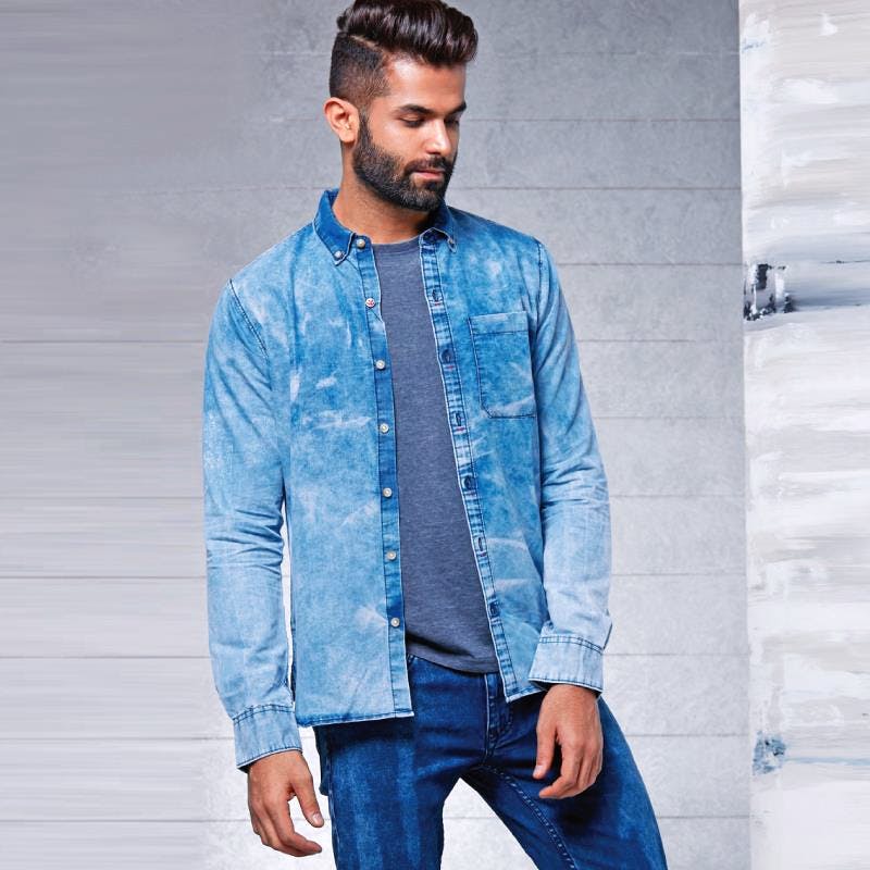 Virat kohli denim clearance shirt