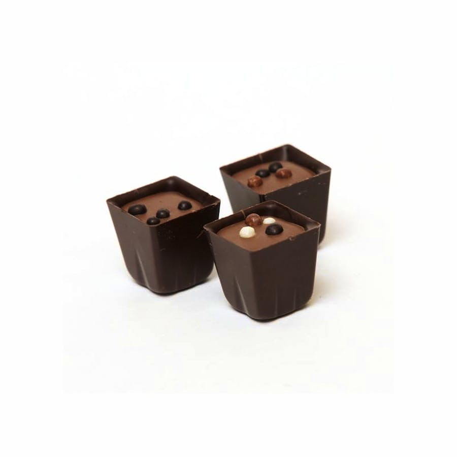 Praline,Brown,Chocolate,Games,Metal,Copper,Rectangle,Petit four,Ganache