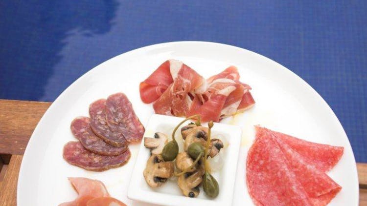 Food,Cuisine,Dish,Prosciutto,Bayonne ham,Ingredient,Salumi,Meat,Salt-cured meat,Capicola