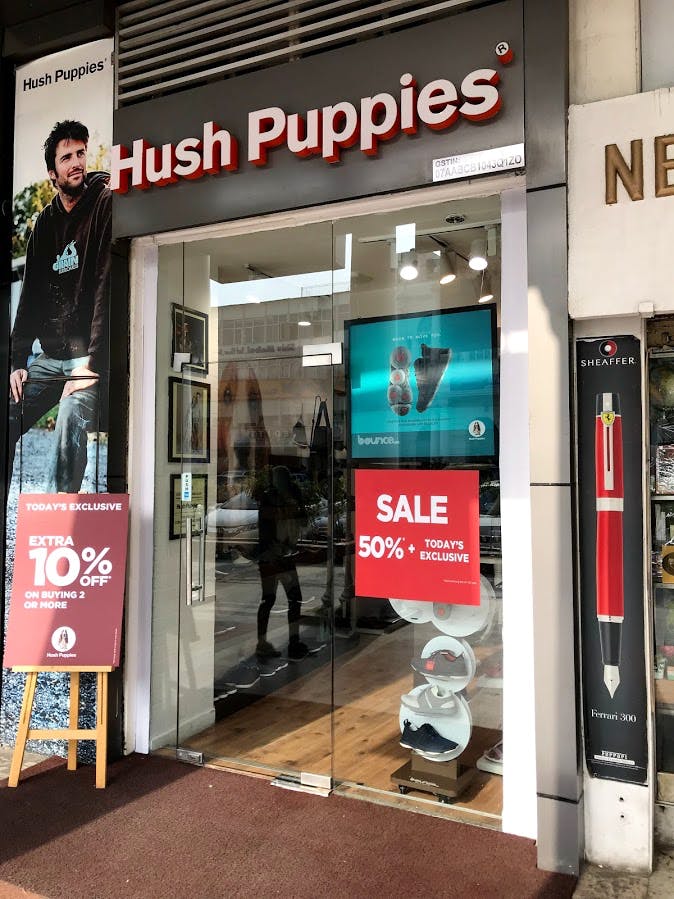 hush puppies showroom in cp