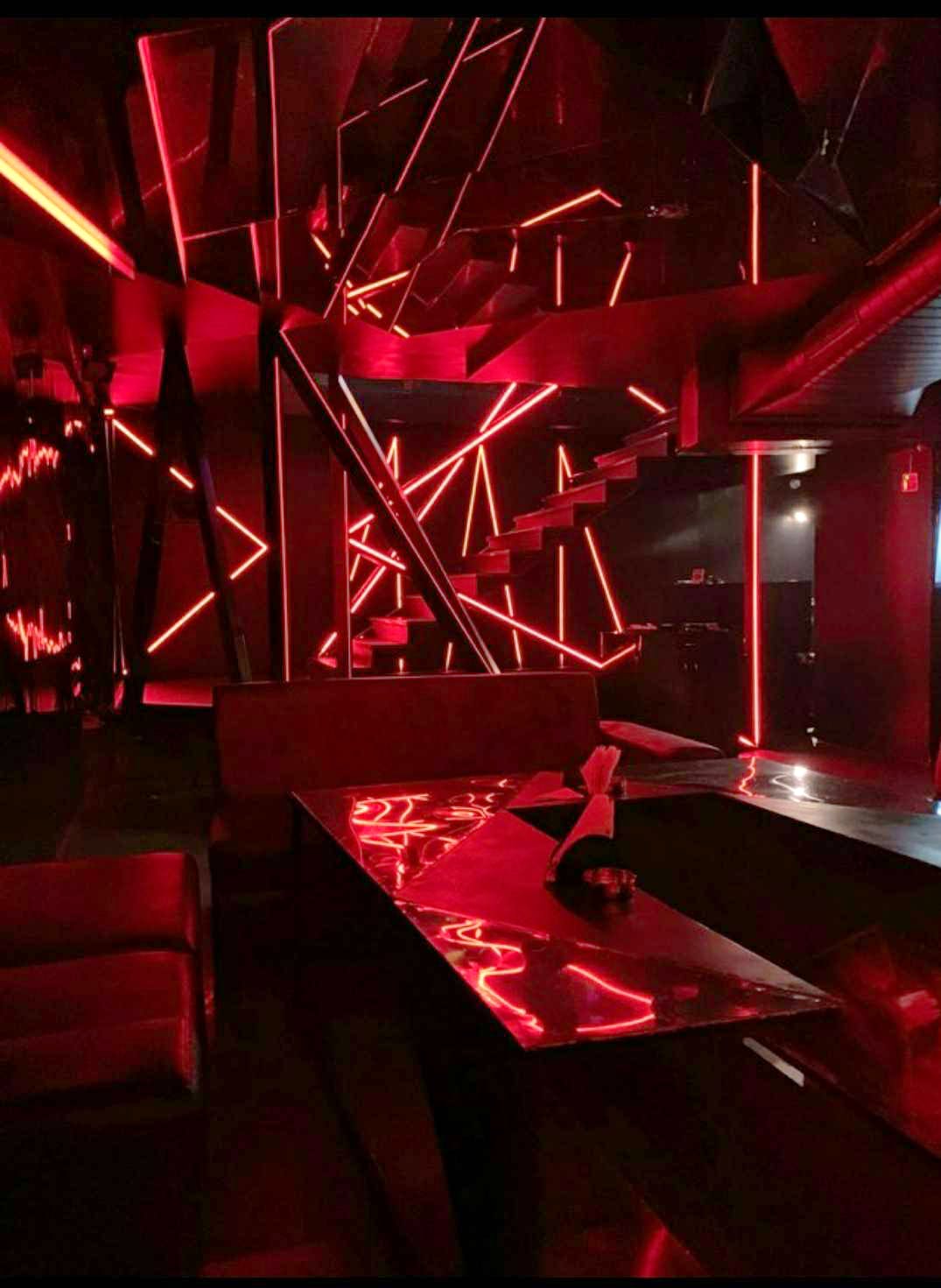 With Red Neon Lights & Great Food! Bookmark This Place In Jubilee Hills