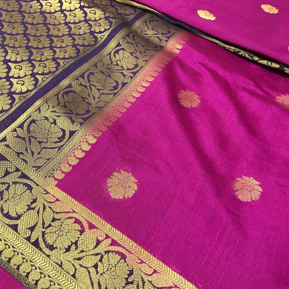 Magenta,Pink,Purple,Maroon,Violet,Textile,Motif,Pattern,Sari,Woven fabric