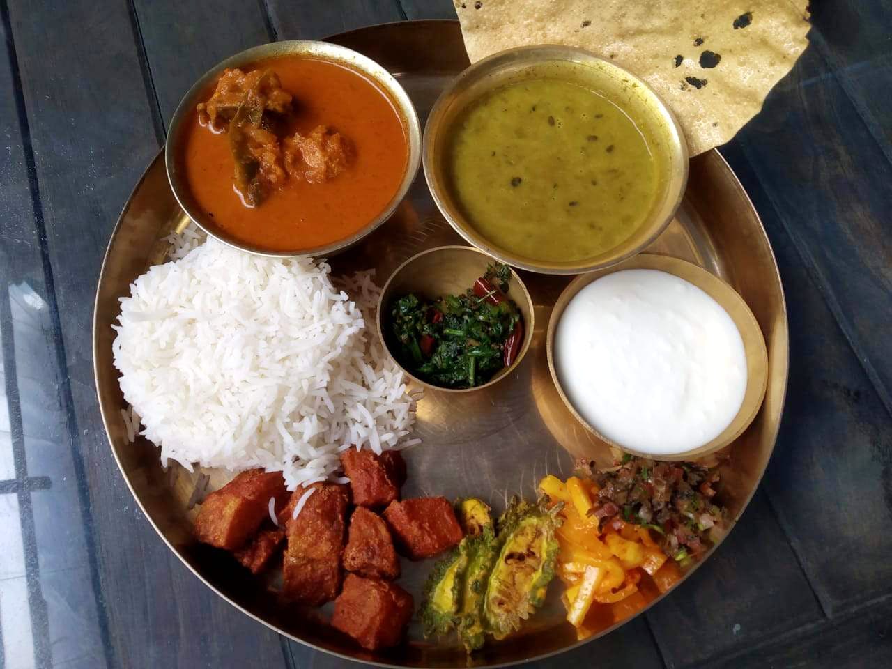 Dish,Food,Cuisine,Meal,Ingredient,Rice and curry,Lunch,Curry,Raita,Nepalese cuisine
