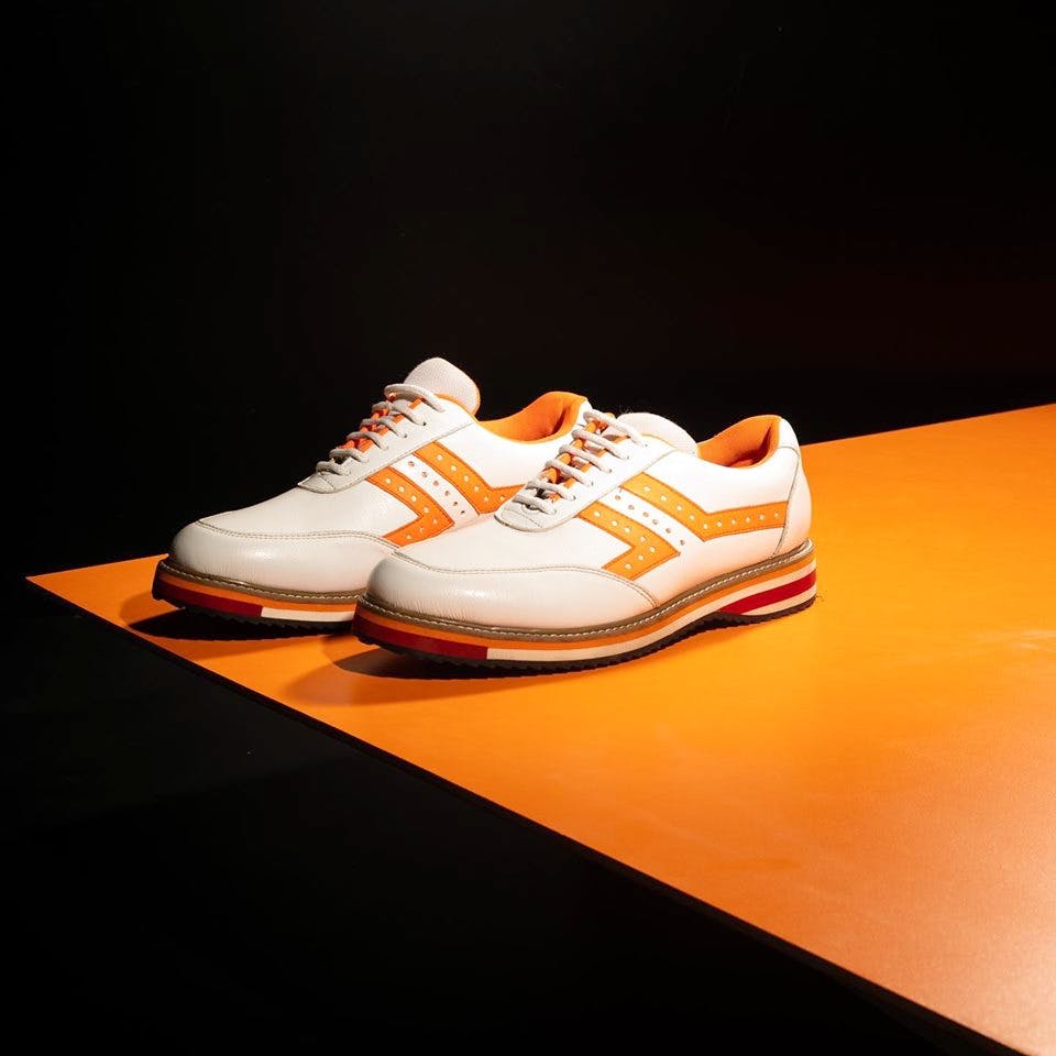 Shoe,Footwear,Orange,Sneakers,White,Sportswear,Walking shoe,Outdoor shoe,Athletic shoe,Running shoe