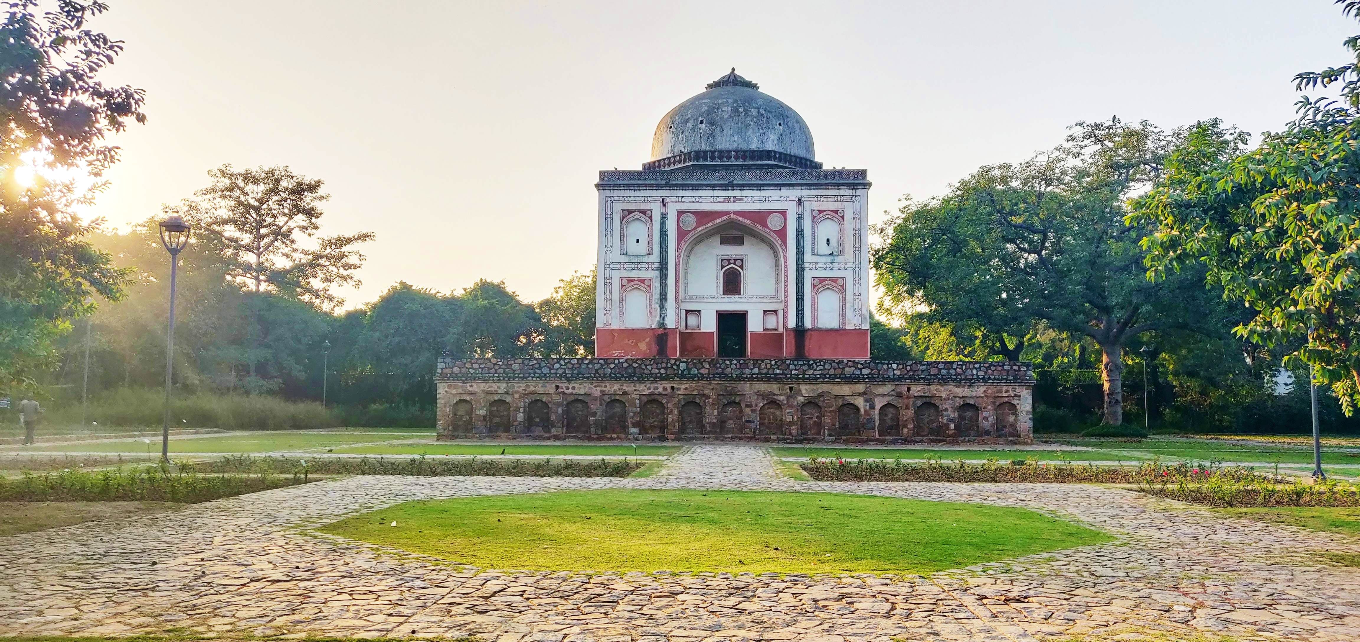 A Beautiful Heritage Park With A Historic Tomb & Landscaped Garden