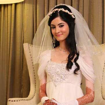 Signature Christian bridal Aline gown in net carried by bride Elizabe   Kavani Bridal Wear