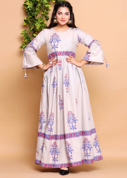 indo western midi dress