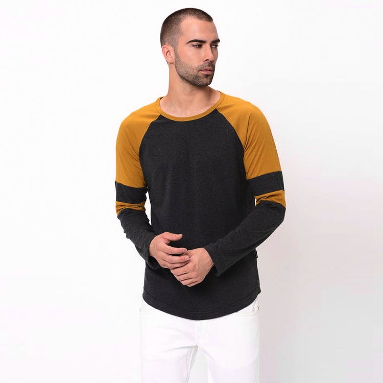 Clothing,Shoulder,T-shirt,Sleeve,Yellow,Neck,Jersey,Long-sleeved t-shirt,Arm,Orange