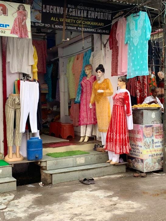 Textile,Selling,Boutique,Temple,Street,Sari,Bazaar