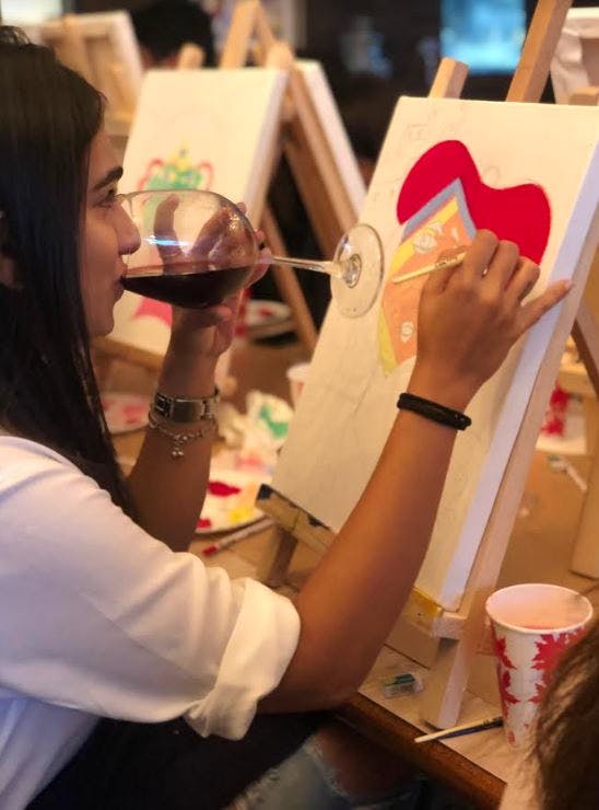 Attend Wine & Paint At The Quorum Club LBB, Delhi