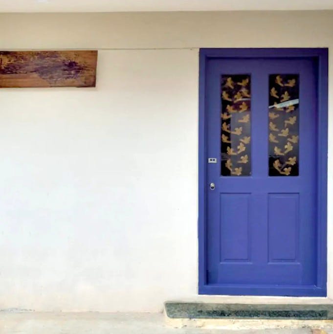 Blue,Door,Wall,Home door,House,Wood,Window