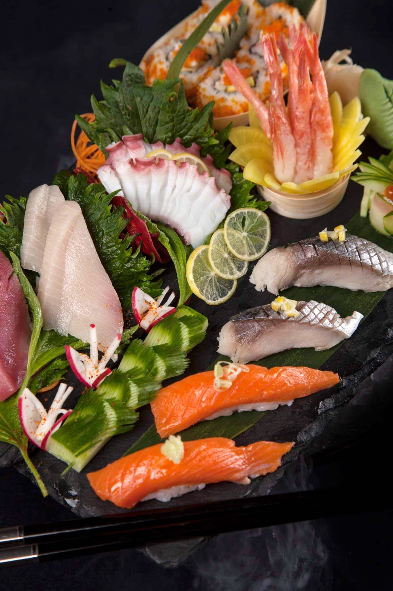 Dish,Cuisine,Food,Sashimi,Ingredient,Platter,Seafood,Meal,Japanese cuisine,Garnish