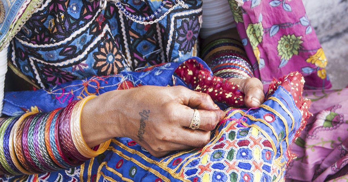 Kutch Embroidery At Bloom & Grow LBB, Bangalore