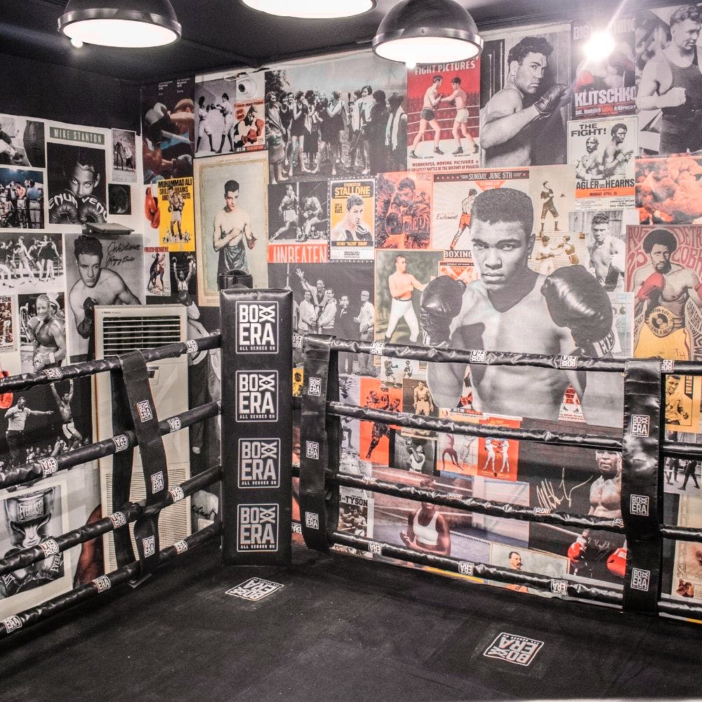 Sport venue,Wall,Room,Collection,Boxing ring,Metal,Art,T-shirt