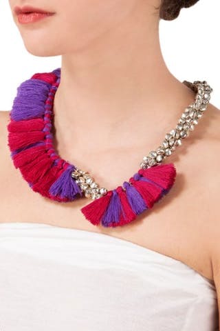 Necklace,Jewellery,Fashion accessory,Magenta,Neck,Pink,Violet,Body jewelry,Chain,Bead