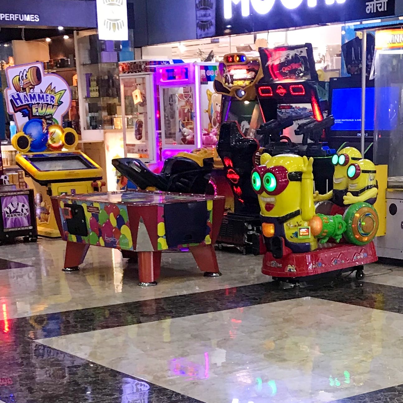 Games,Technology,Fun,Recreation,Electronic device,Night,Arcade game,Shopping mall,Toy,Square