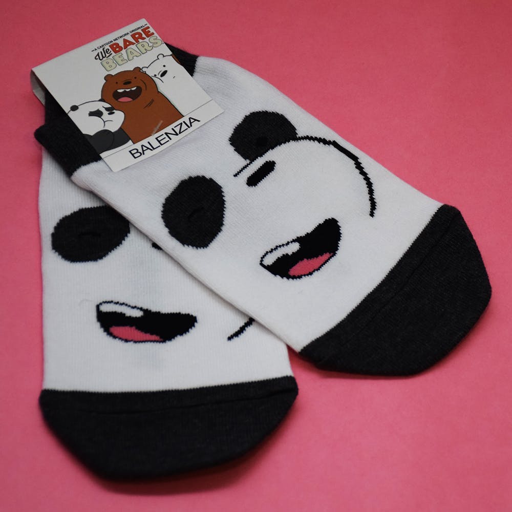 Product,Pink,Footwear,Panda,Font,Baby & toddler clothing,Sock,Skull,Fashion accessory,Finger