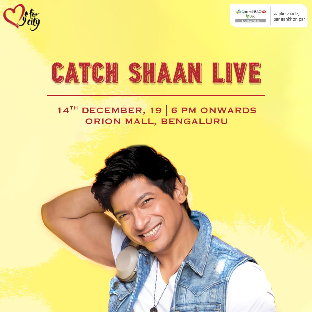 Register Now For Shaan's LiveIn Concert LBB Bengaluru