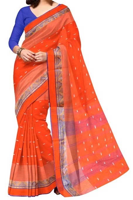 Clothing,Sari,Orange,Yellow,Peach,Maroon,Silk,Textile,Magenta,Blouse