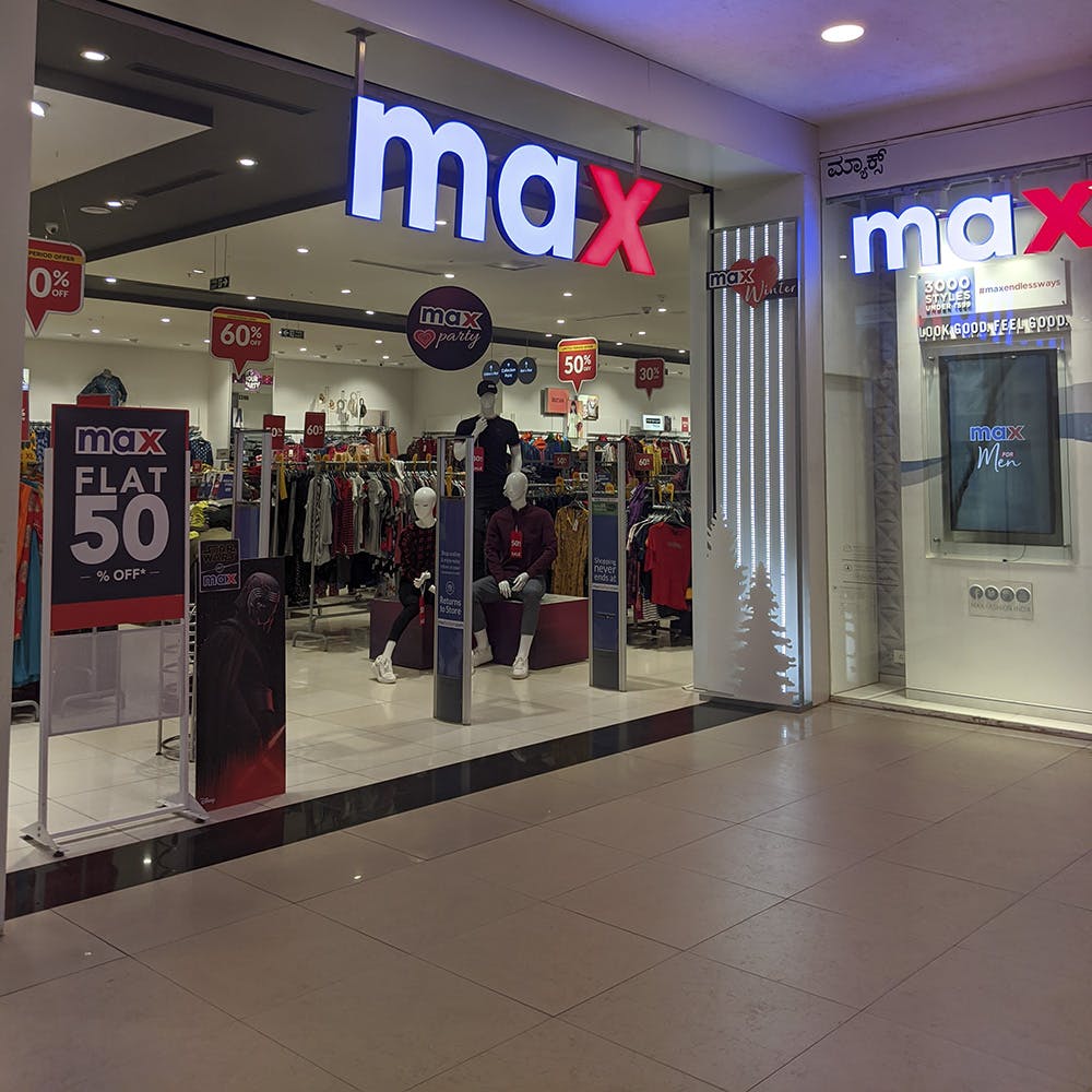 Verzending afbetalen Ruwe slaap Clothing At Max, Forum Neighbourhood Mall | LBB, Bangalore