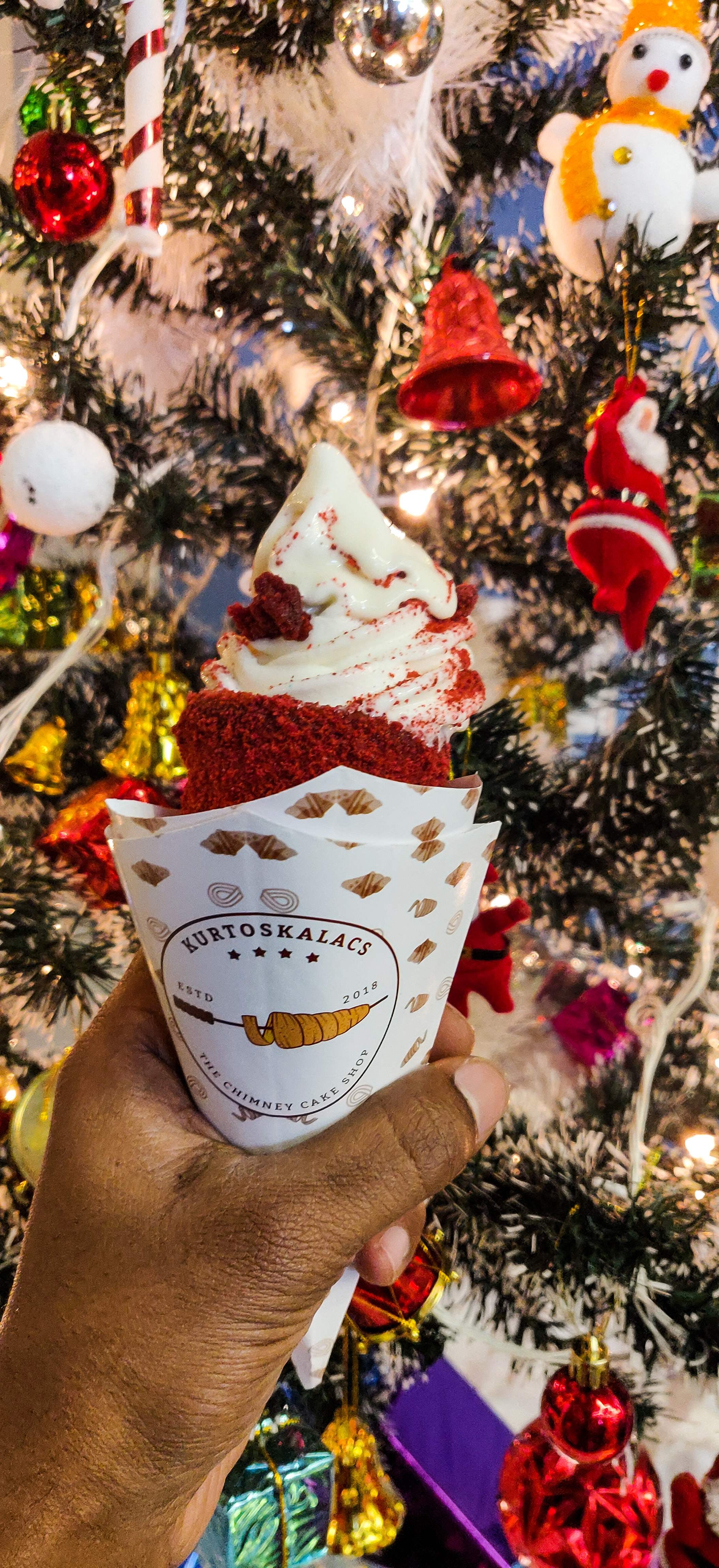 Christmas ornament,Christmas tree,Frozen dessert,Cone,Dessert,Tree,Ice cream,Christmas,Ice cream cone,Dairy