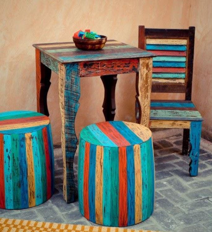Furniture,Turquoise,Table,Aqua,Teal,Stool,End table,Room,Wood,Turquoise