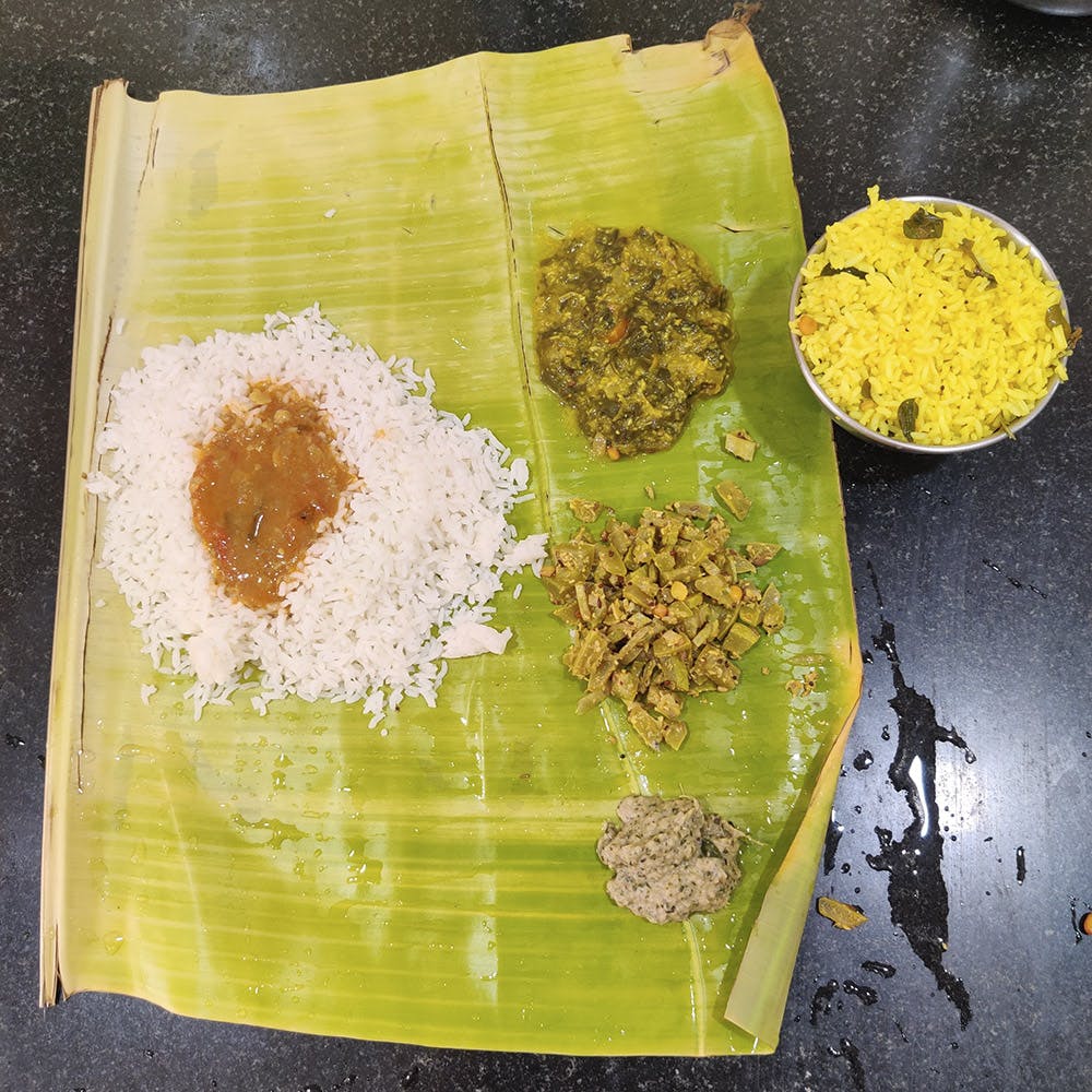 Food,Cuisine,Dish,Ingredient,Leaf,Sadya,Indian cuisine,Vegetarian food,Produce,Recipe