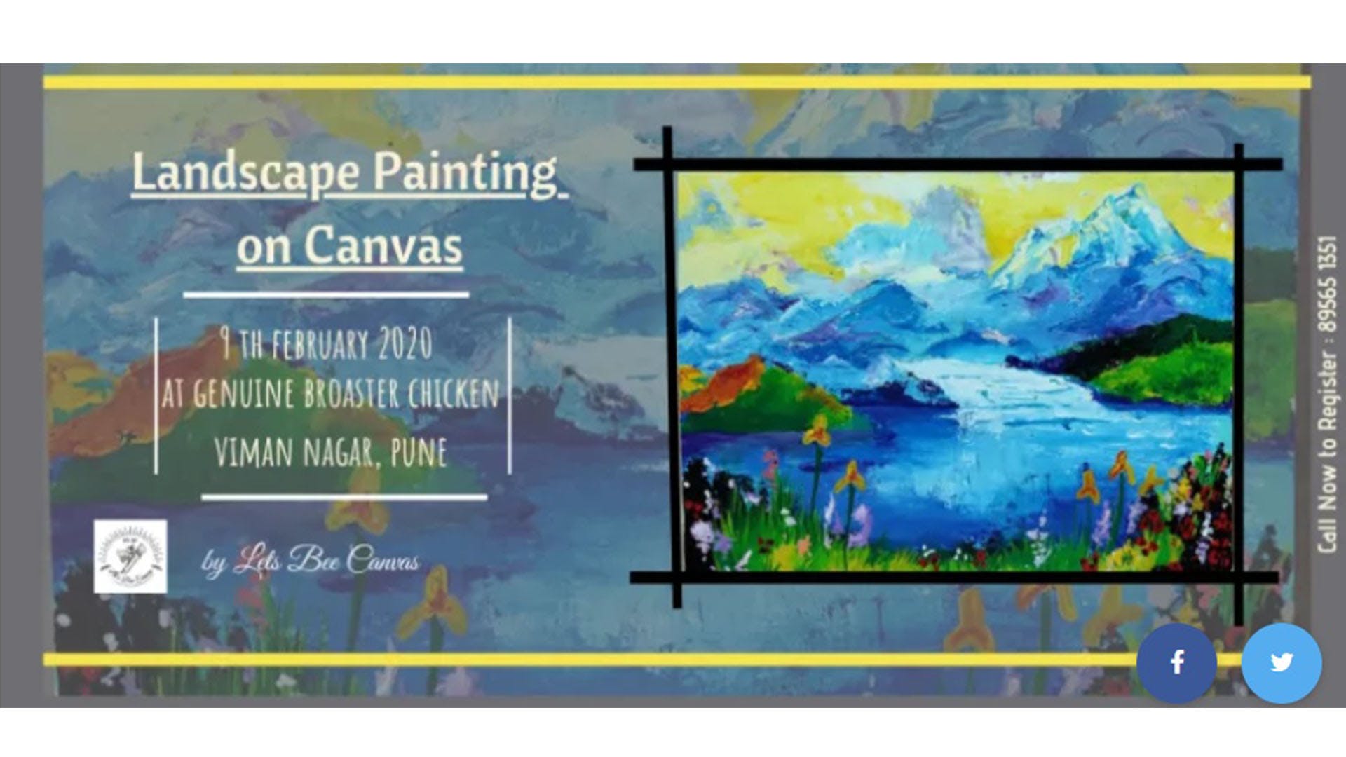 Lanscape Painting On Canvas | LBB Pune