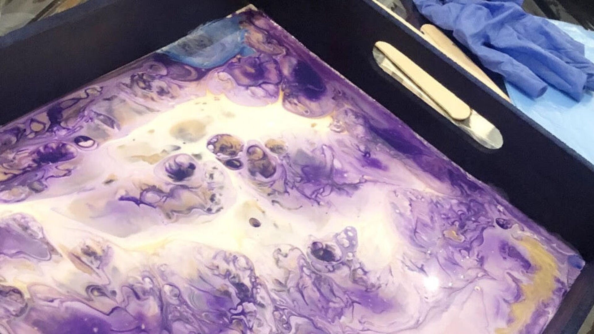 Purple,Violet,Watercolor paint,Paint,Cloud,Space,Painting