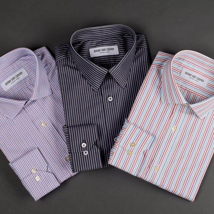 Sea Ridge Striped Shirt – Bombay Shirt Company