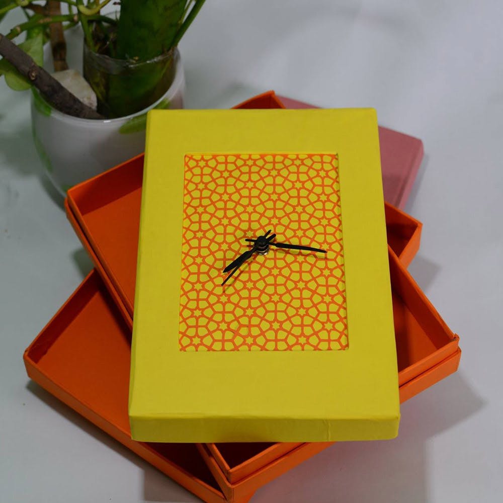 Yellow,Orange,Box,Paper,Paper product,Present