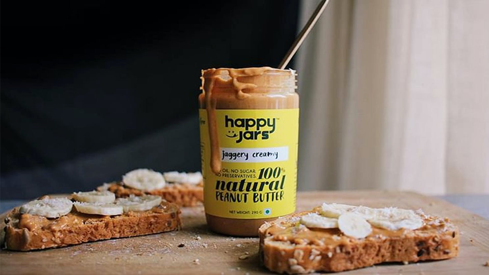 Buy Natural Almond, Peanut Butter Online At Happy Jars I LBB
