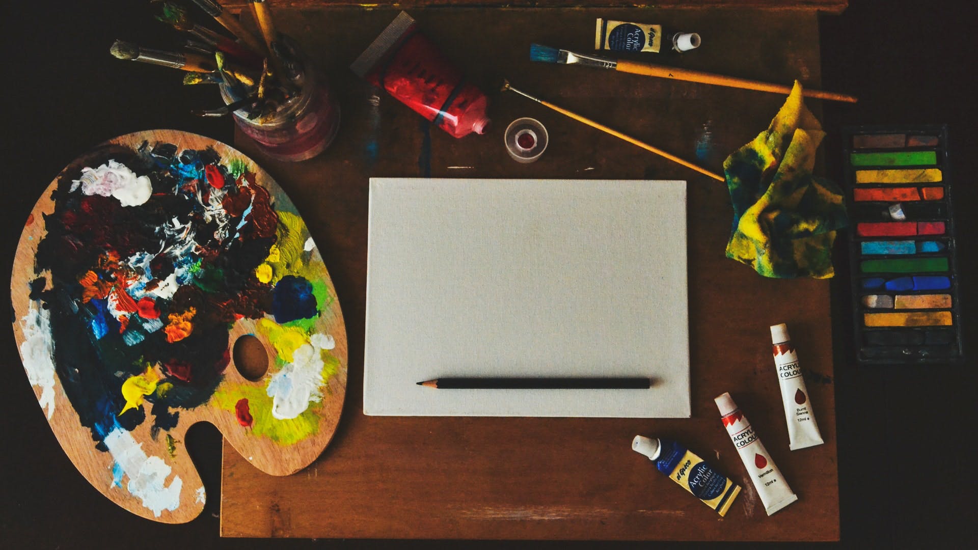 Online Acrylics Painting Party Ocean Waves