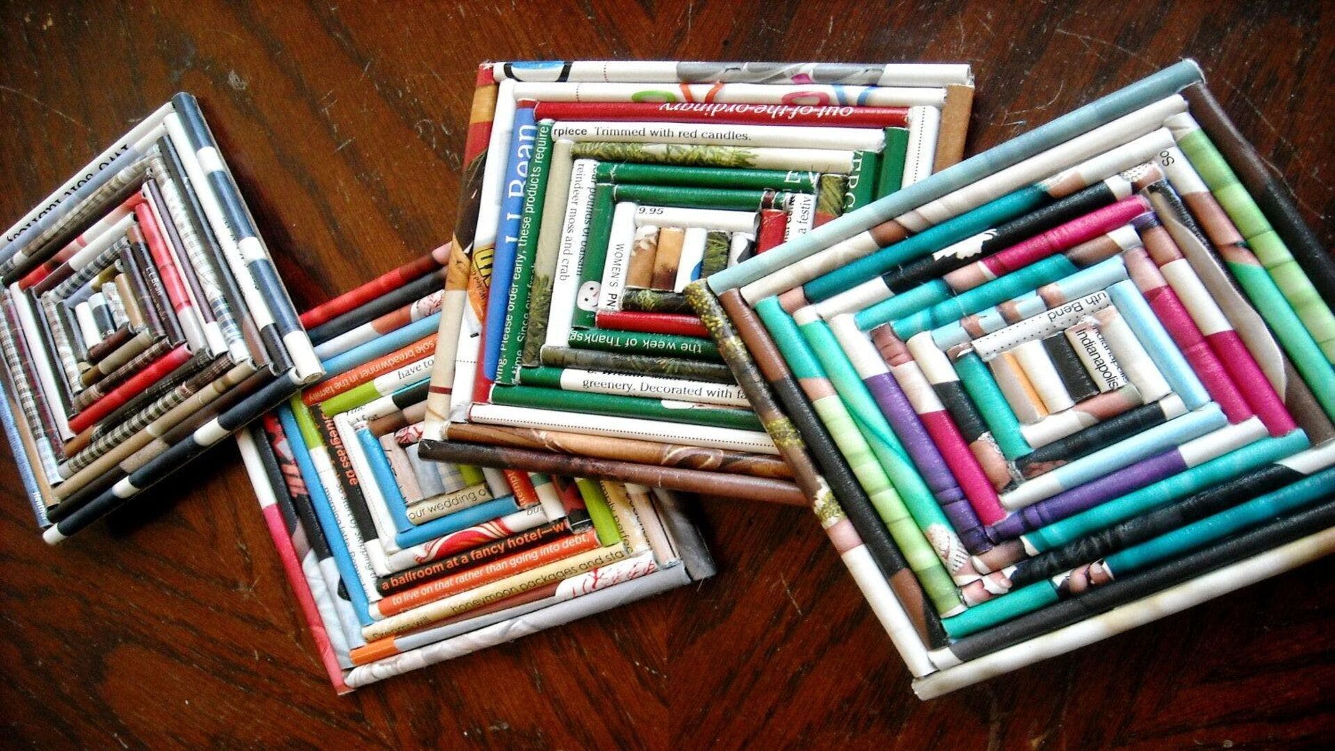 Learn How To Make Newspaper Coasters LBB