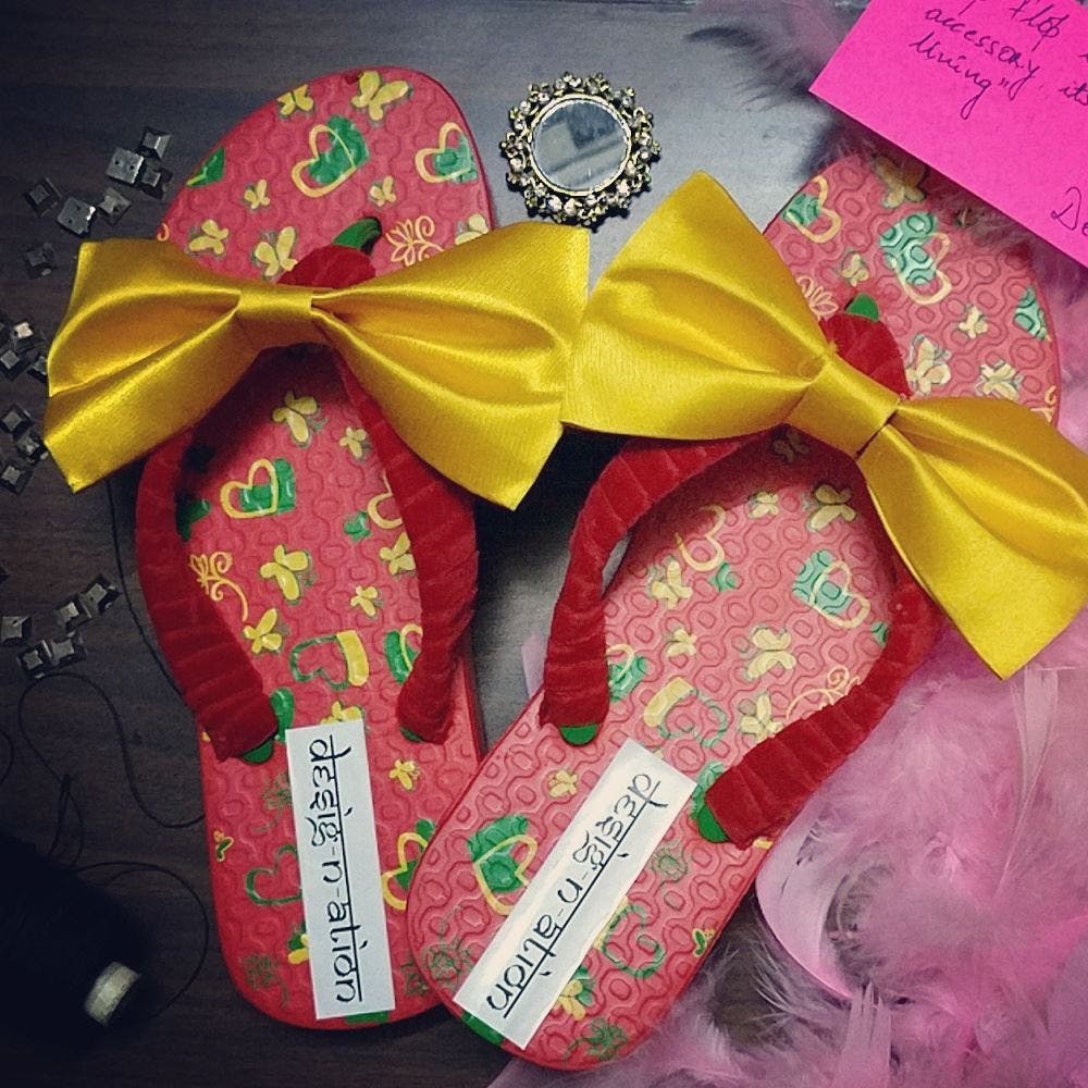 Buy Handmade, Cute Flip-Flops Online By Desig-N-ation | LBB