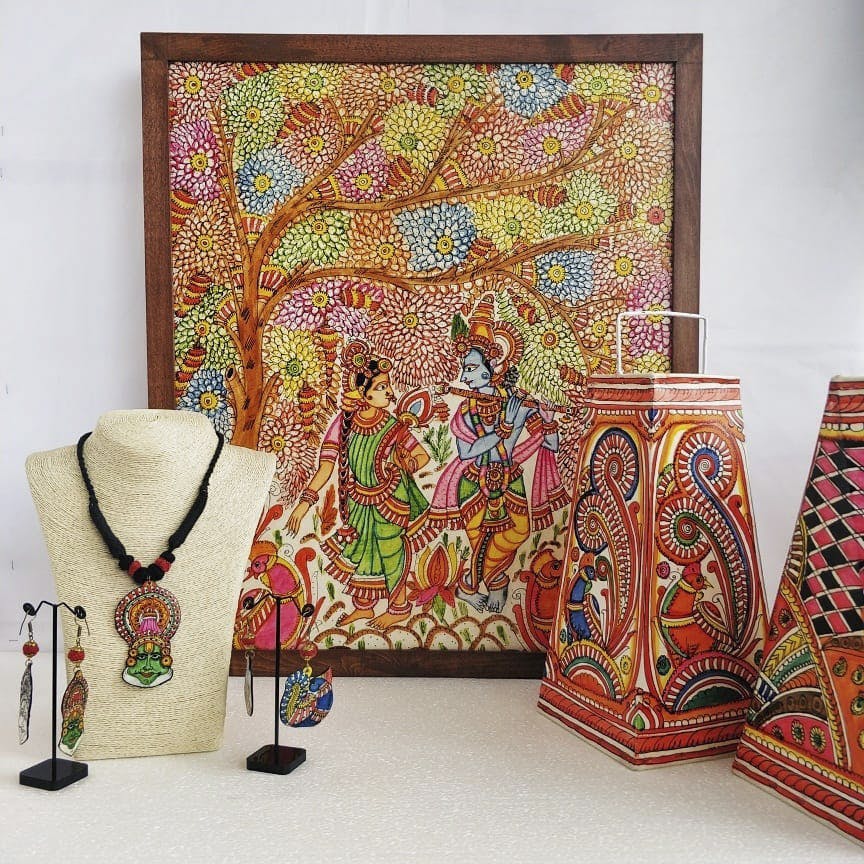 Modern art,Textile,Art,Visual arts,Room,Mosaic,Interior design,Pattern,Furniture,Embroidery