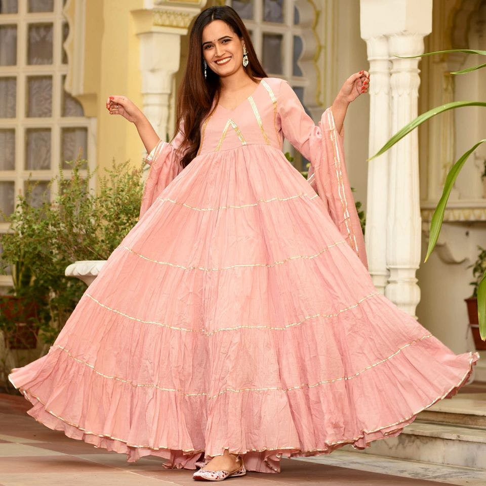 dusty pink embroidered dress