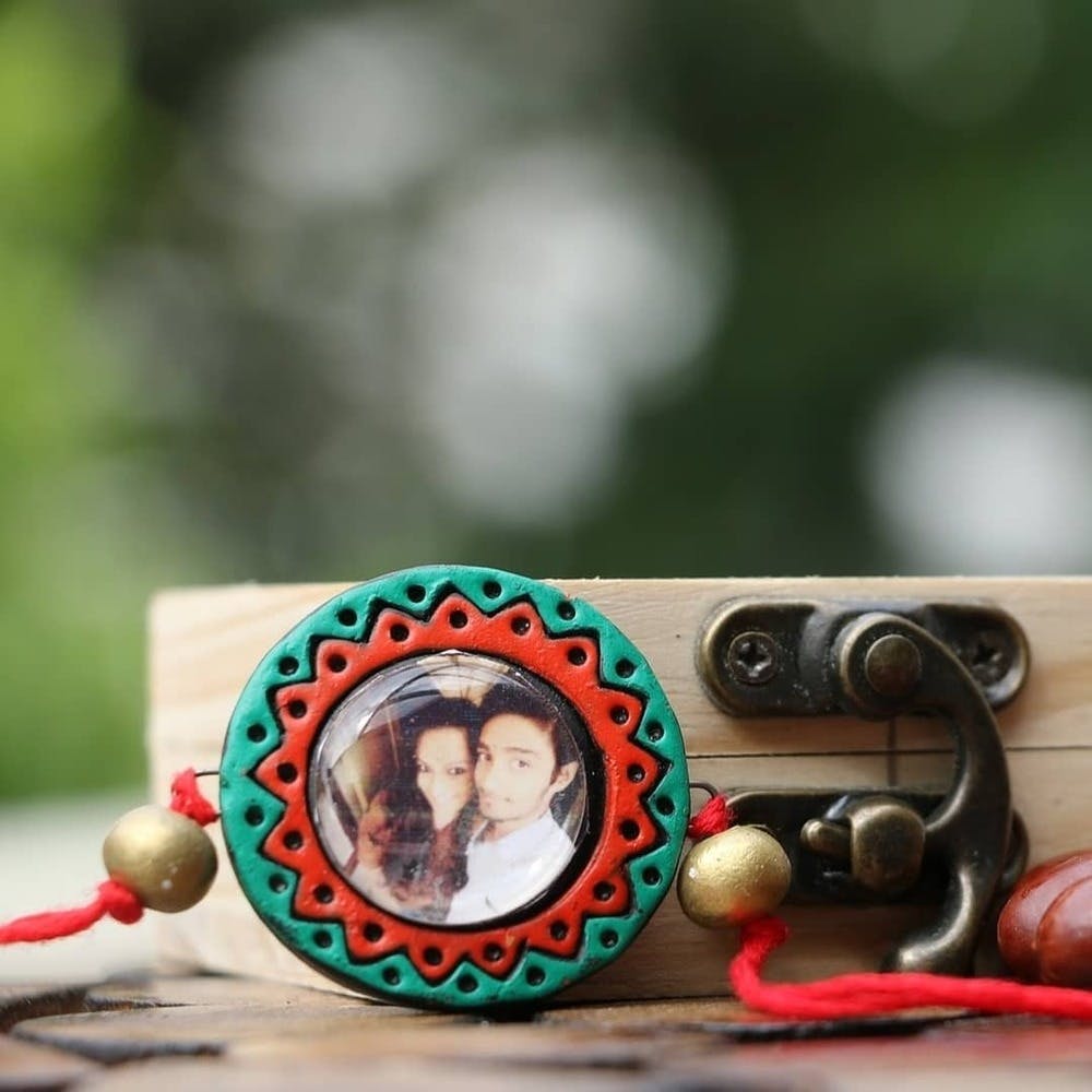 Buy rakhi for brother bhaiya bhabhi traditional handmade designer rakhi set