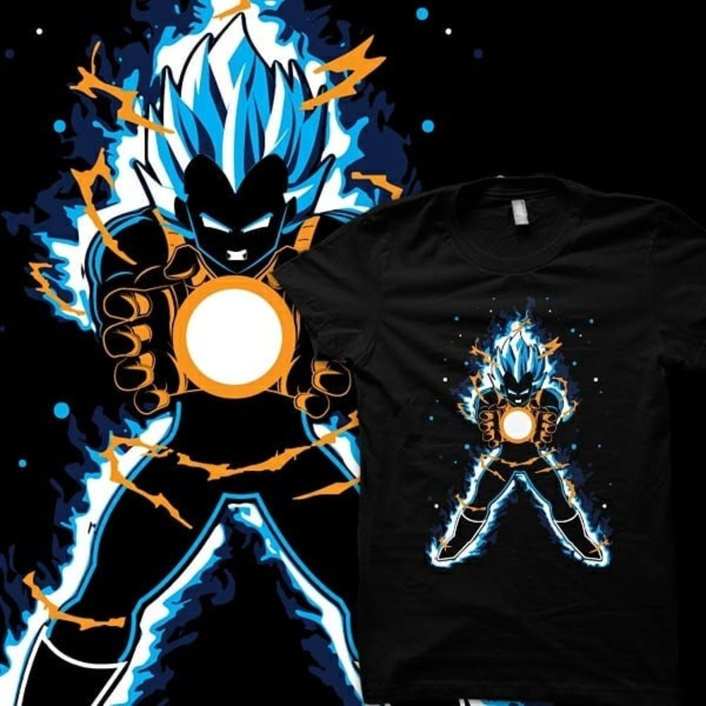 Fictional character,Graphic design,Anime,Graphics,Animation,Electric blue,T-shirt,Action figure,Fiction,Illustration