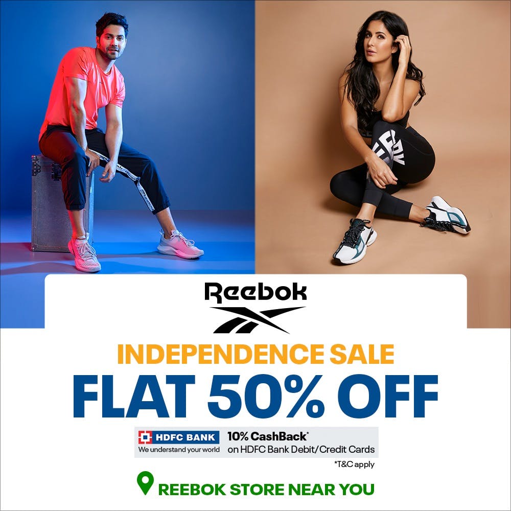 Confrontar esposa Comerciante This Weekend, Avail 50% off at Reebok Stores in Delhi | LBB