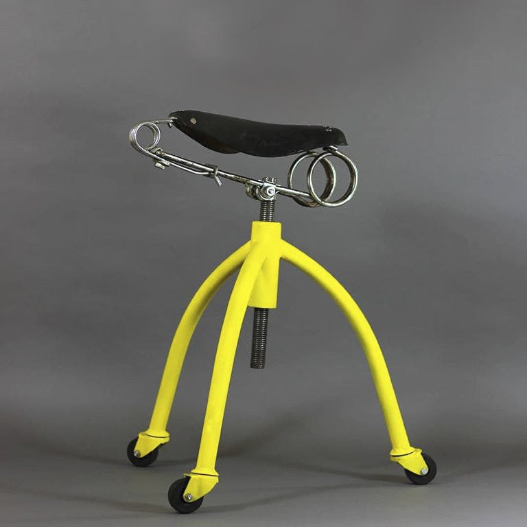 Bicycle part,Yellow,Furniture,Bicycle saddle