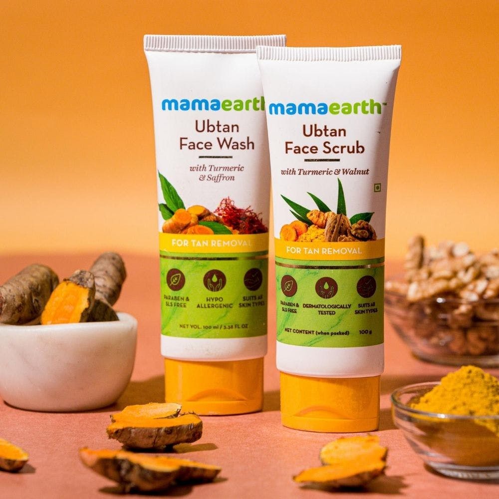 mamaearth face wash and scrub