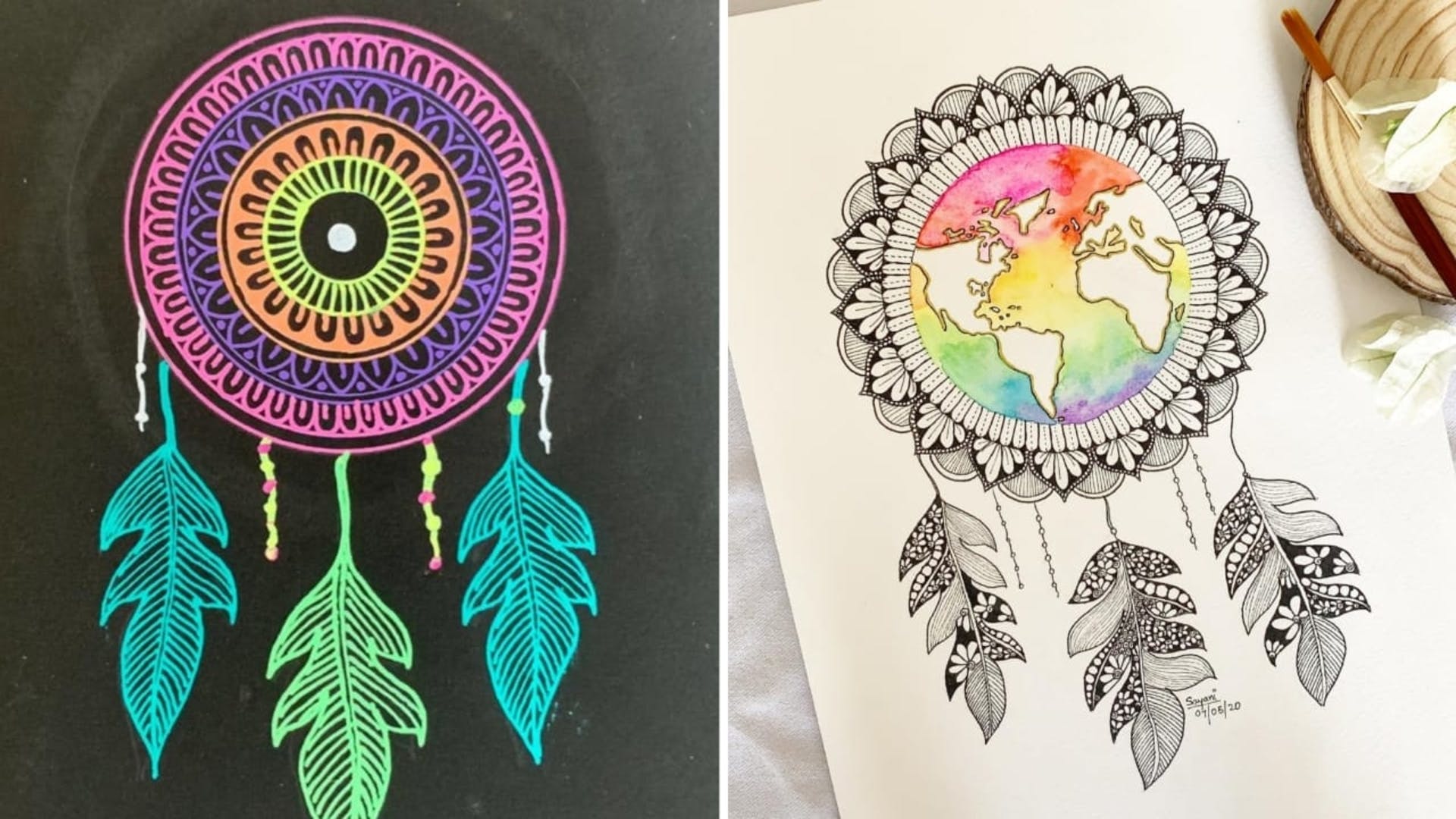 Design Stack: A Blog about Art, Design and Architecture: Bright and  Colorful Mandala Drawings