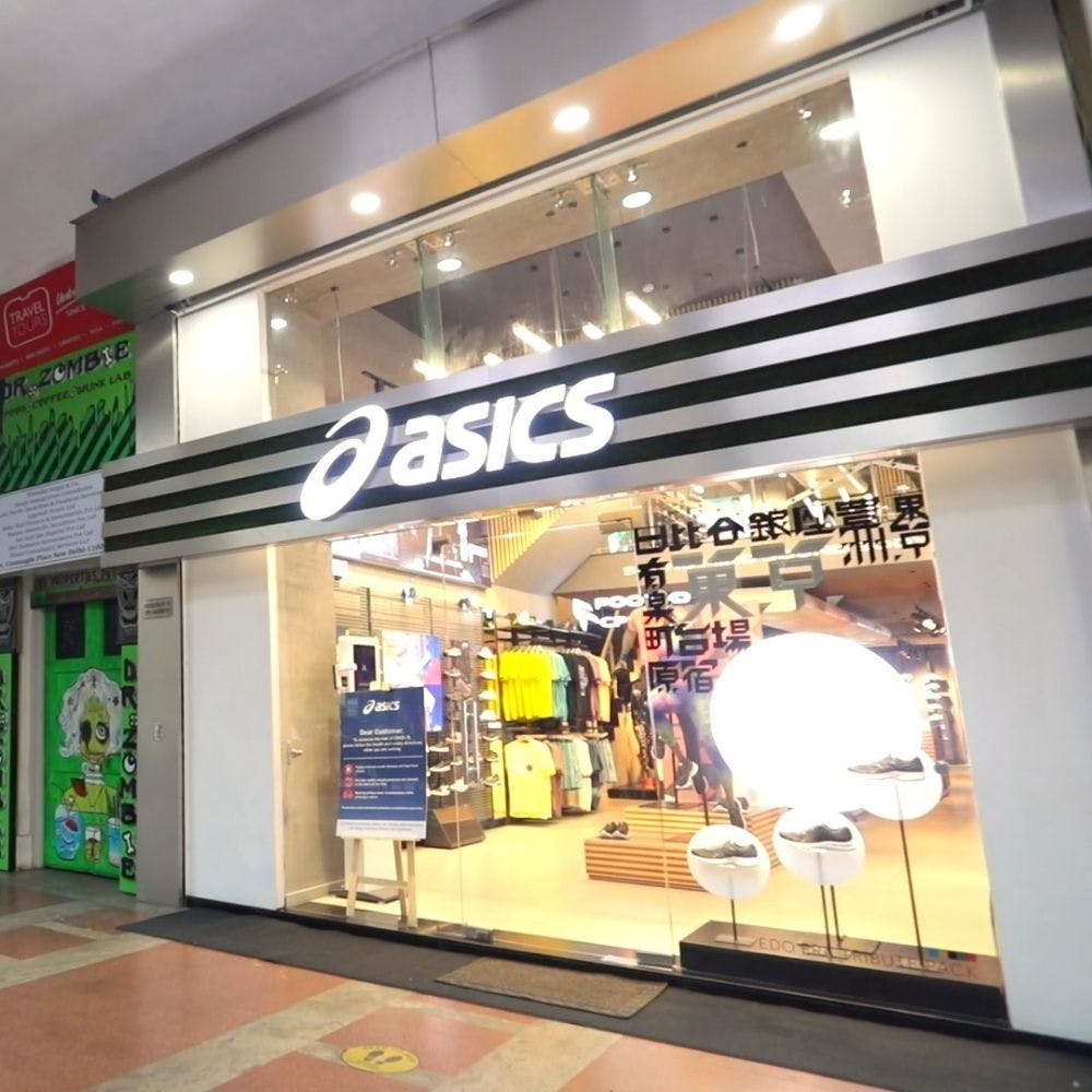 asics showroom in connaught place