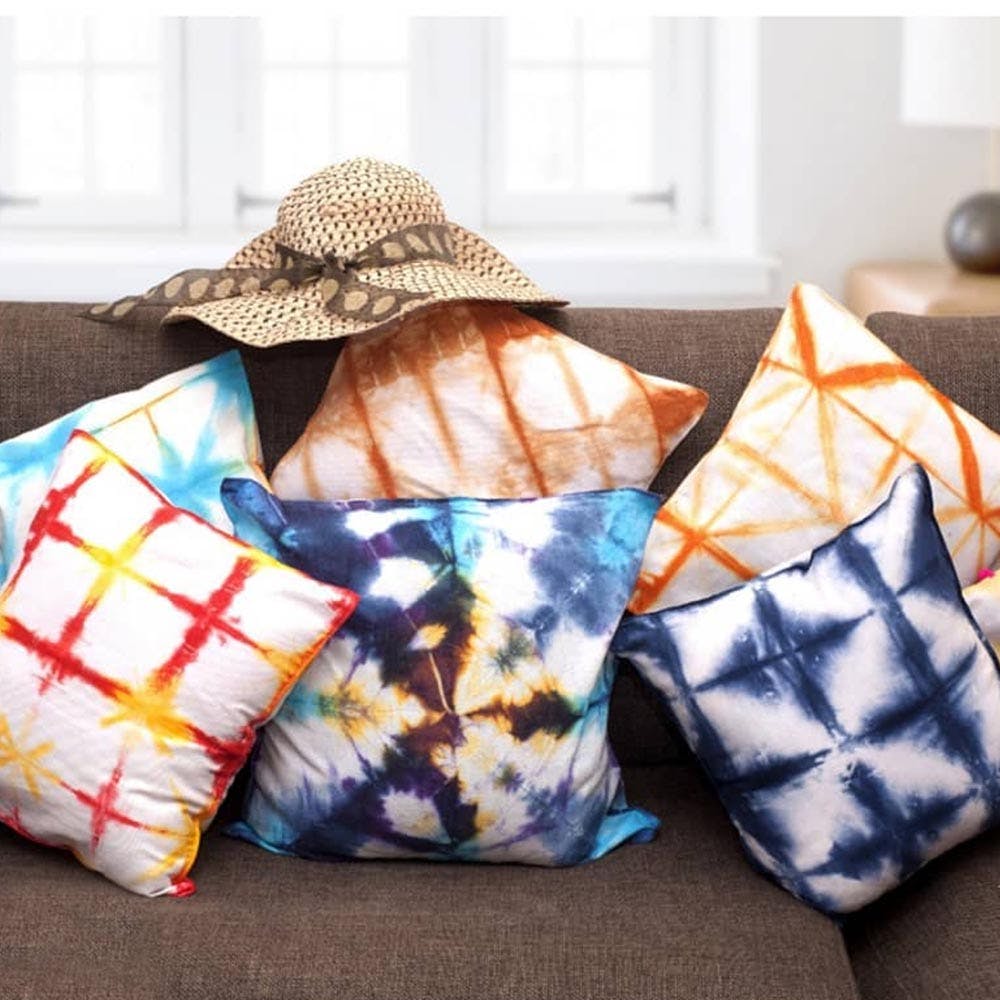 Tie dye outlet cushion