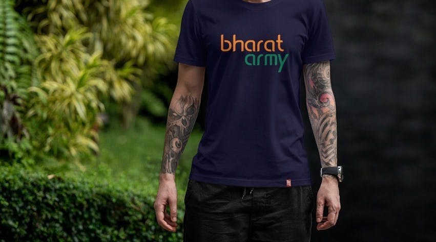 Bharat army hot sale t shirt