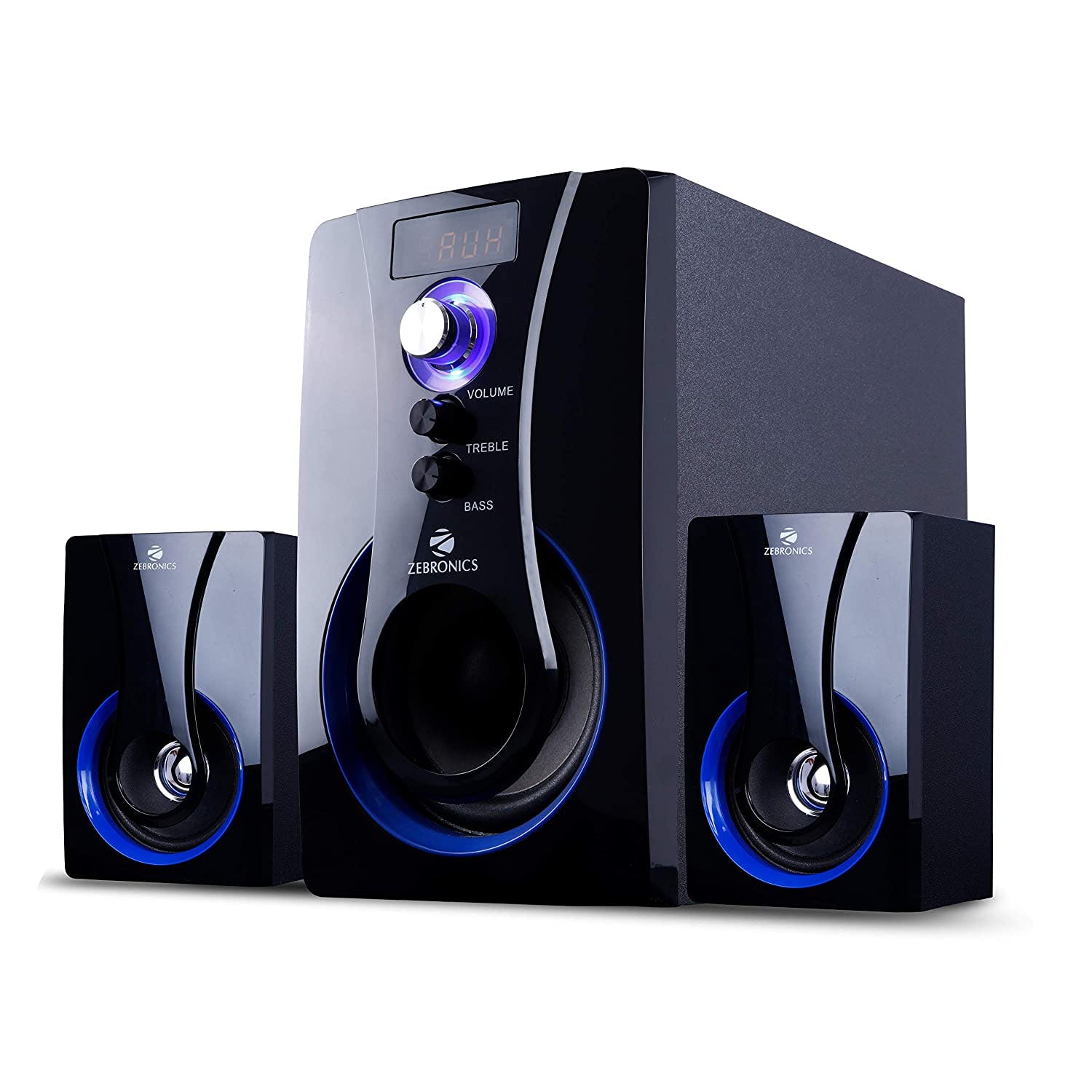 Zebronics Computer Multimedia 2.1 Speaker with Bluetooth, SD Card, USB, AUX, FM and Remote Control