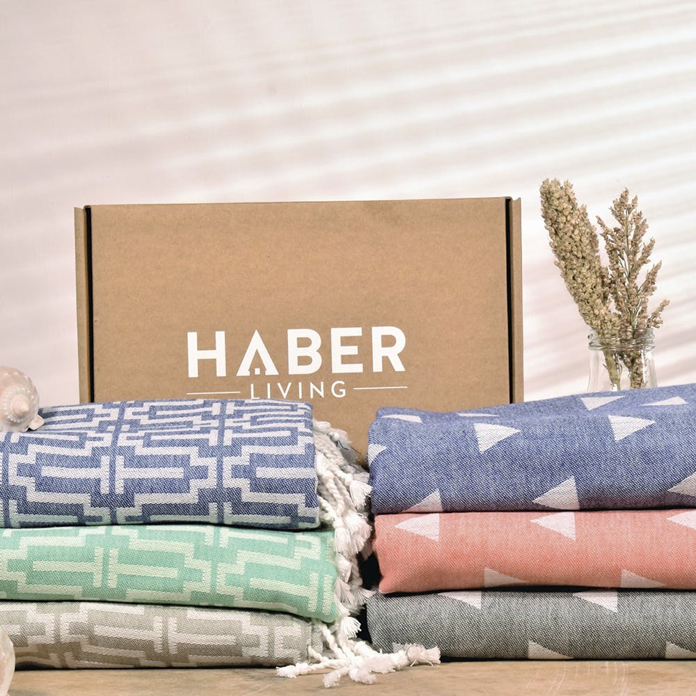 All Season Woven Cotton Blankets - Shop Haber® Living India